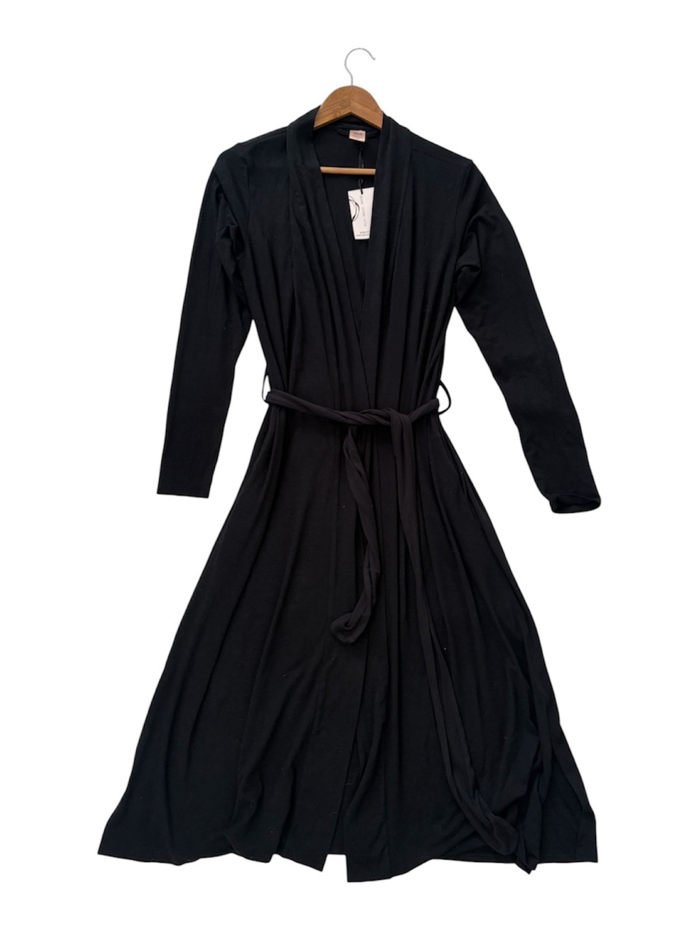Smash + Tess Black Long Sleeve Wrap Robe